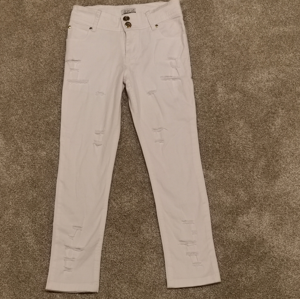 Jeycat Girls Jeans - Rip Design - Like New! Size 6